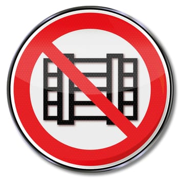 Prohibition signs,parking and storage