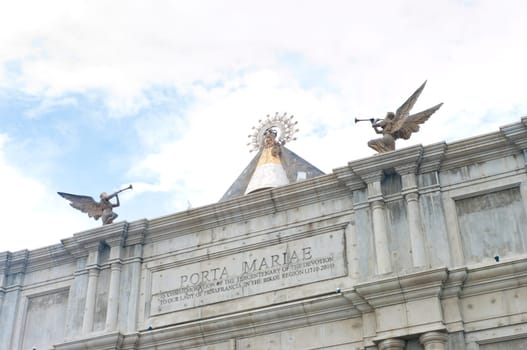 part of porta mariae in Naga City, Philippines. A commemorative arch dedicated to  Lady of Peñafrancia, celebrating 300 years of devotion (1710).