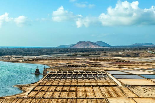 salt basins in saline de Janubio