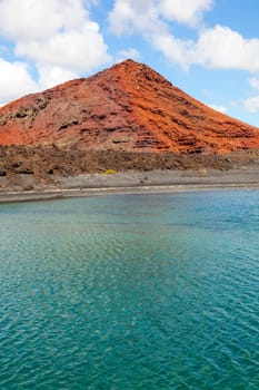 volcano in timanfaya national park in Lanzarote, Spain