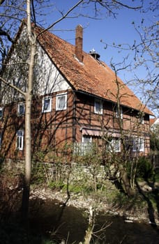 Half-timbered house in Elbrinxen