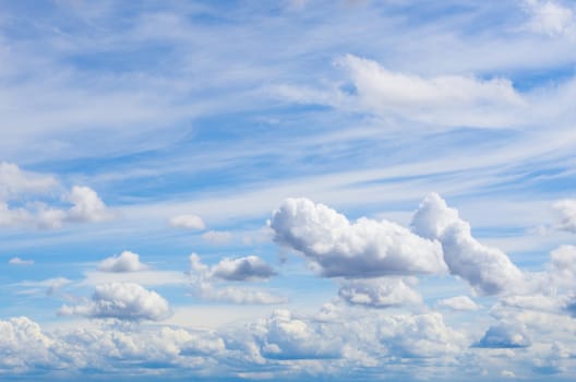 Blue sky with clouds