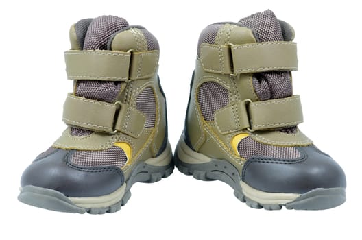 Boots for children isolated on white