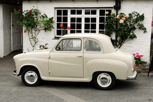 old MG car restored in Cornwall