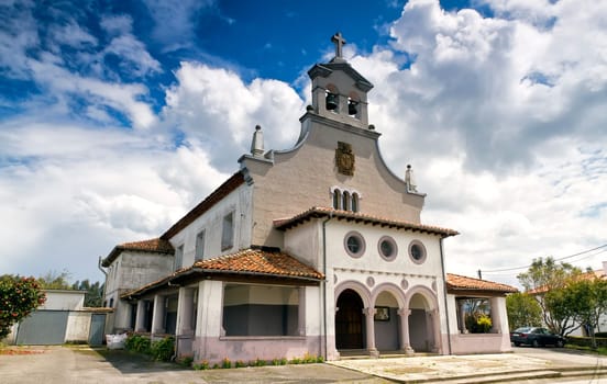 Asturias in Oviedo church, with papal coat.