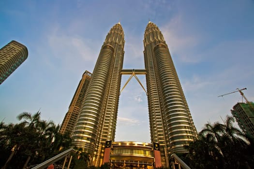 The Petronas Towers. Kuala Lumpur city. Malaysia