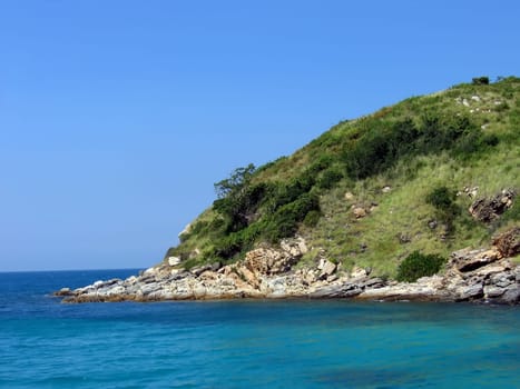 Tropical island  in the Gulf of Siam