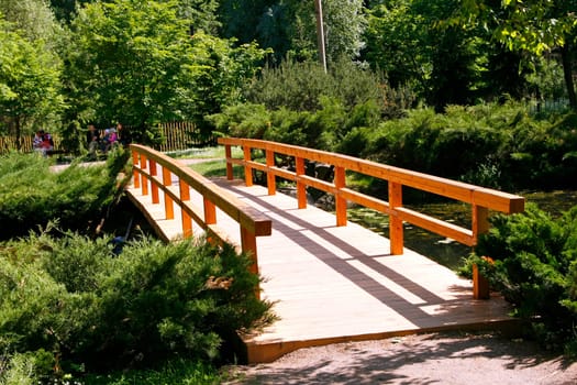 The bridge in the Japanese garden