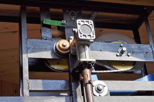 Detail of a lift evator motor