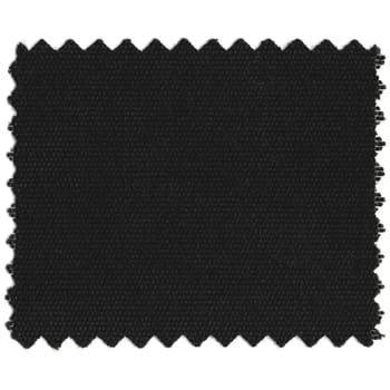 Black fabric sample isolated over white background