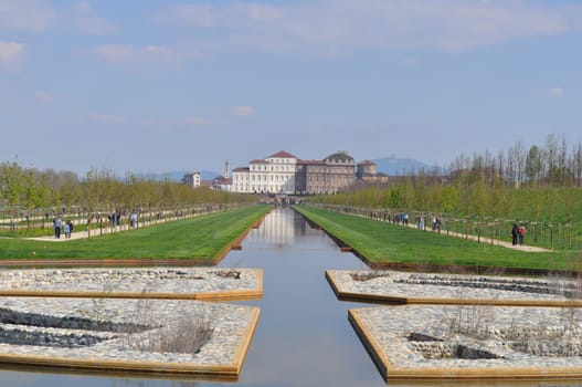 Reggia baroque royal palace in Venaria Reale Turin Italy