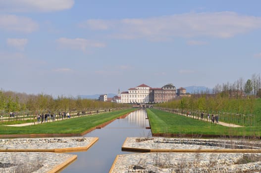 Reggia baroque royal palace in Venaria Reale Turin Italy