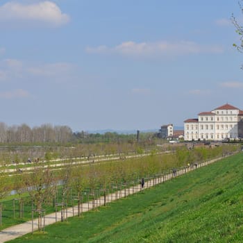 Reggia baroque royal palace in Venaria Reale Turin Italy