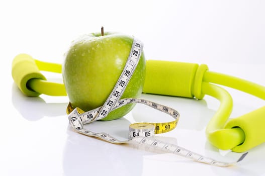 apple, fitness and nutrition spirit