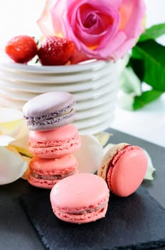 shaped macaroons for valentine&#039 s day or mother&#039 s day