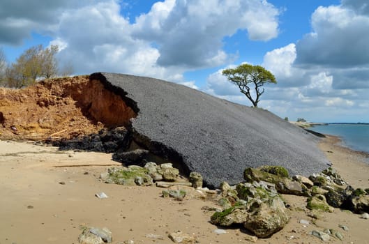 The effects of coastal erosion on the shoreline
