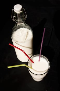 Drinking milk