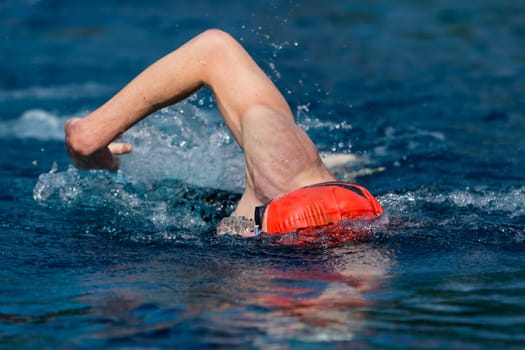 Swimmers in competition