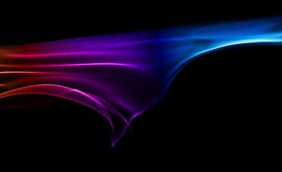 Abstract colorful background made with real smoke