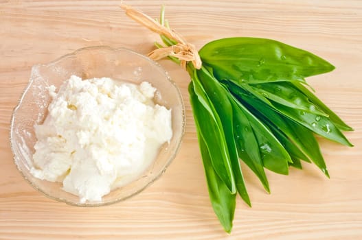 Wild garlic and quark