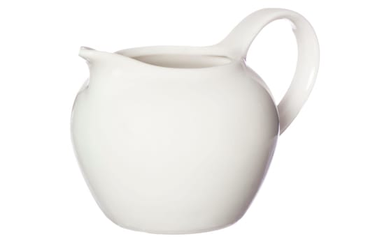 a milk jug on a white background