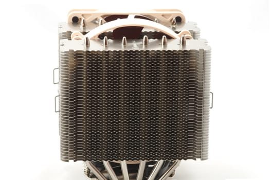 CPU cooler radiator: dual cooler and dual radiator