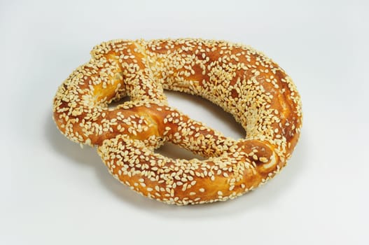 Sesame pretzel