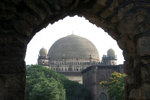 Architectural Marvel, having the second largest dome in the world, Gol Gumbaz in  Bijapur, Karnataka, India, Asia