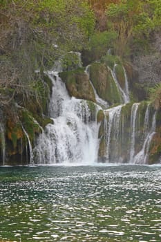 National park Krka, waterfall on Krka river, Croatia