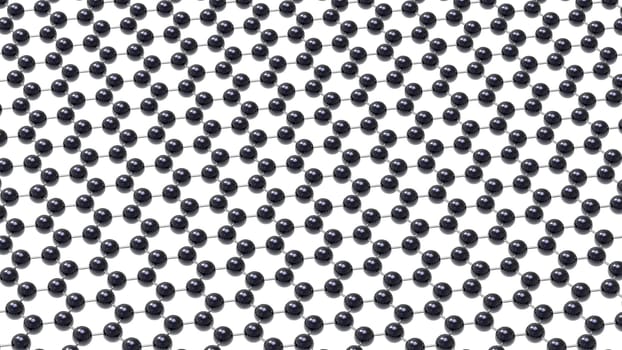 Graphene model hexagonal crystal lattice 3d render on white