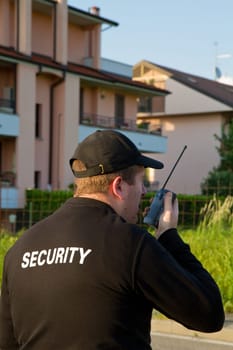 back of a security guard