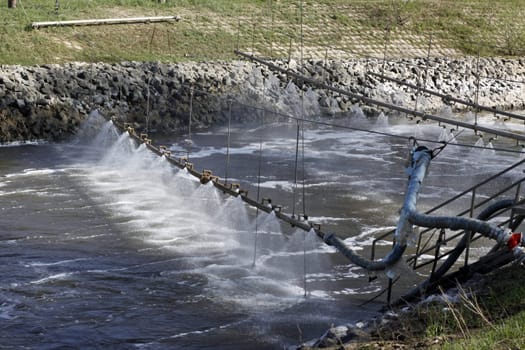 Foam destruction plant at Grohnde nuclear power plant