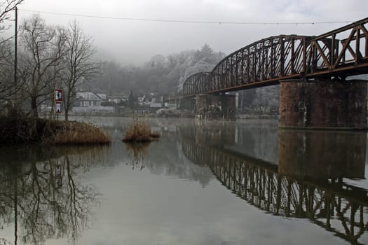 Old railway bridge in Hamelin