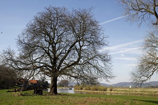 Weser landscape in Rumbeck