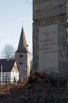 Monument to the fallen in Hajen
