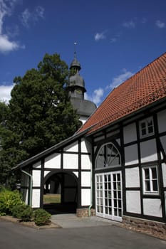 Gateway at the church in Brake