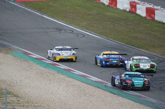 Nurbergring, Germany - May 20, 2012: 24 Hours Endurance Motor Car Race