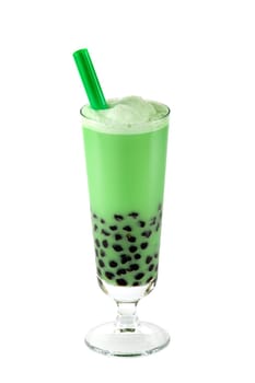 Bubble tea against white background
