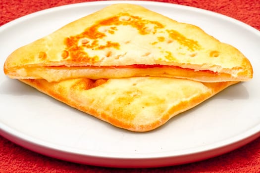 delicious ham and cheese sandwich with york