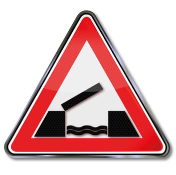 Traffic sign Hebebrücke