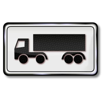 Traffic sign for trucks