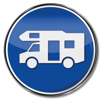 Traffic sign motorhome