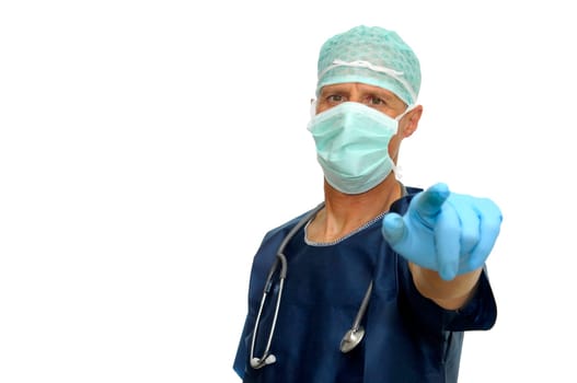Doctor isolated in white