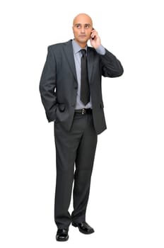 Businessman calling by cellphone