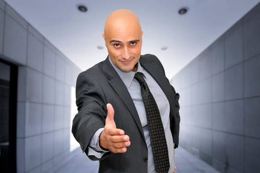 Businessman making an offer and a good deal