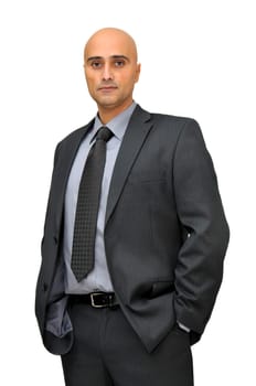 Businessman isolated against a white background