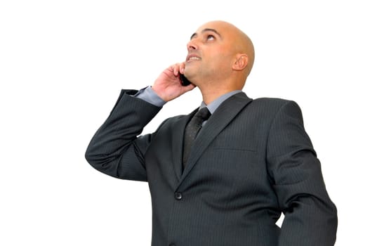 Businessman calling by cellphone
