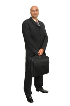 Businessman isolated in white