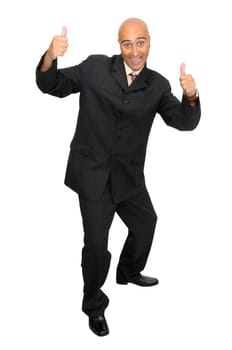 Businessman isolated in white