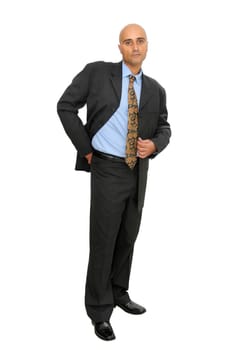 Businessman isolated in white